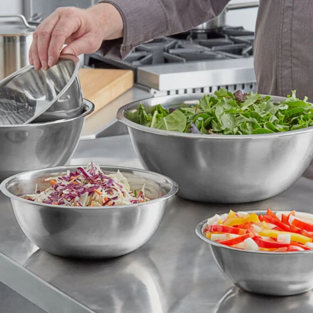 Stainless Steel Standard Mixing Bowl Set - 3/Set