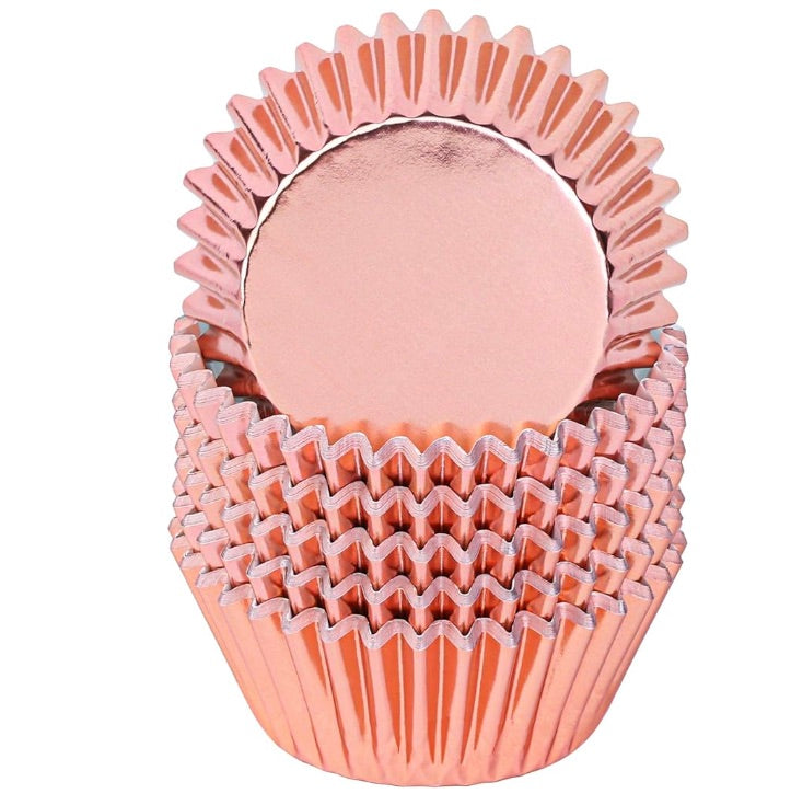 Rose Gold  Standard Cupcake Liners- 100 Count