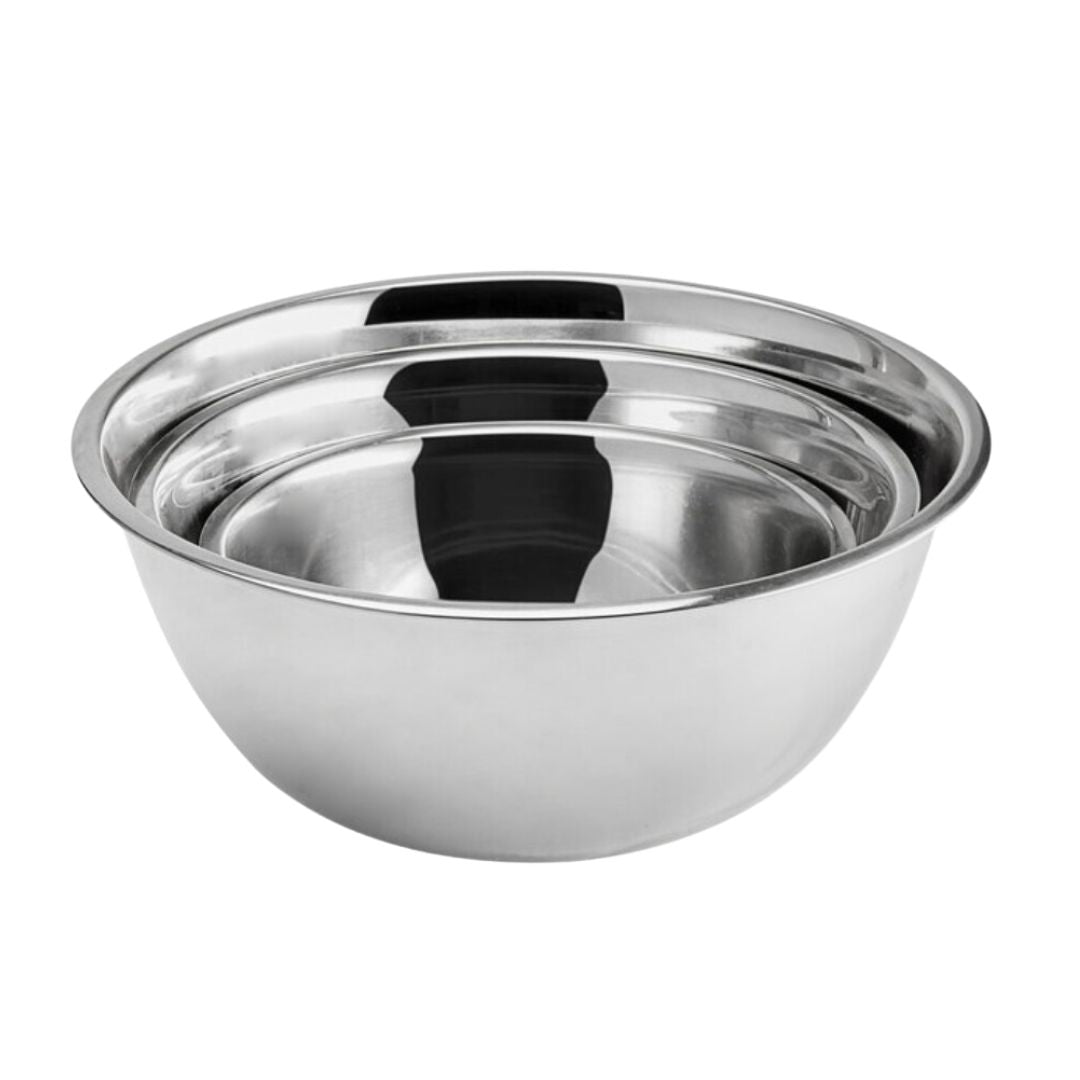 Stainless Steel Standard Mixing Bowl Set - 3/Set