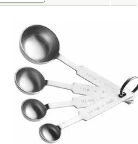 4-Piece Stainless Steel Deluxe Measuring Spoons