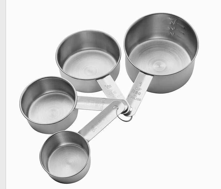 Dry Measuring Cup Set, Stainless Steel, 4 pc – Universal Companies