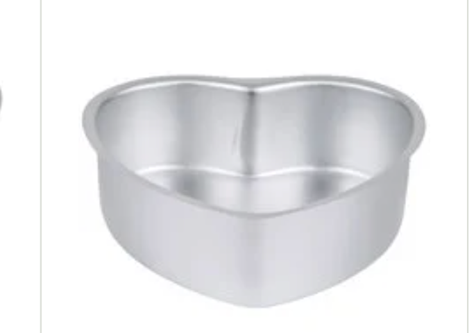 Wilton 6" x 2" Aluminum Heart-Shaped Cake Pan