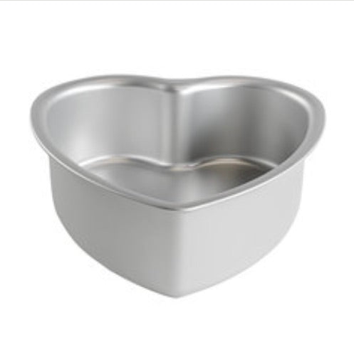 Fat Daddio's ProSeries 6" x 3" Anodized Aluminum Heart Shaped Cake Pan