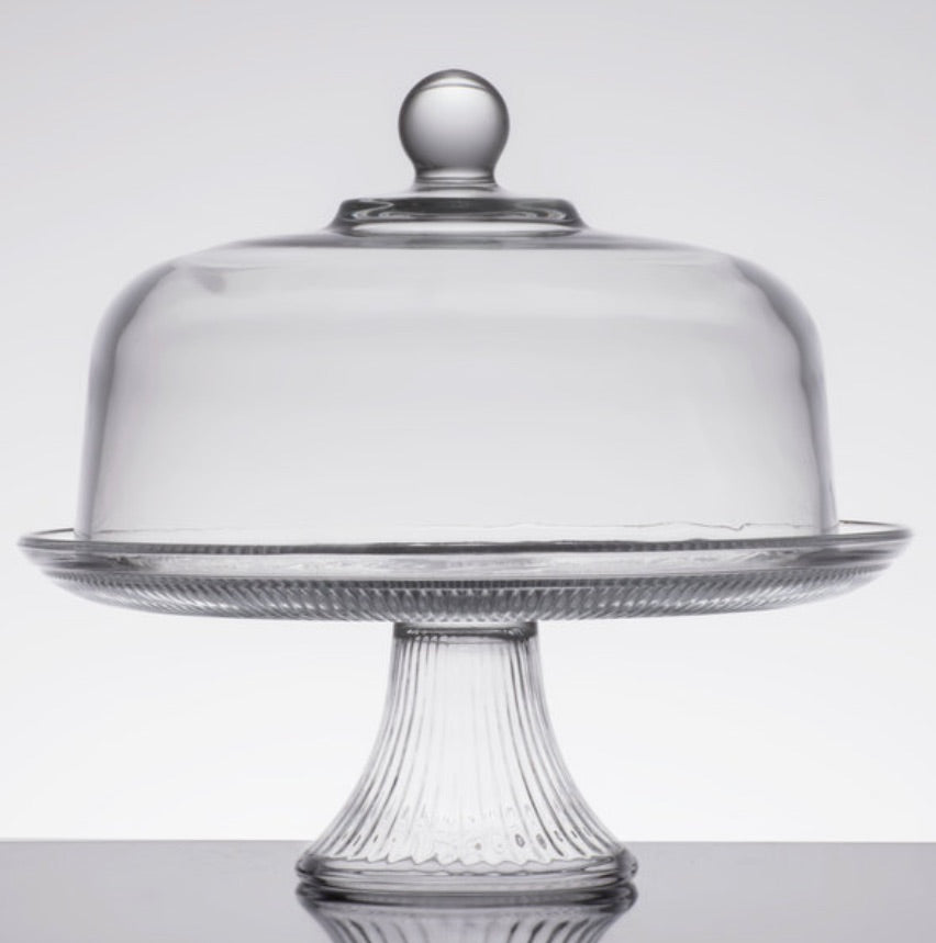 Anchor Hocking Canton 12" Glass Cake Stand