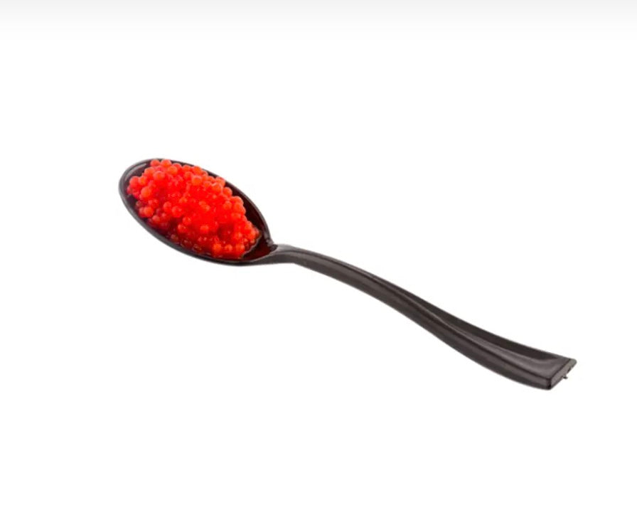 Black Plastic Mini Spoon - 4"