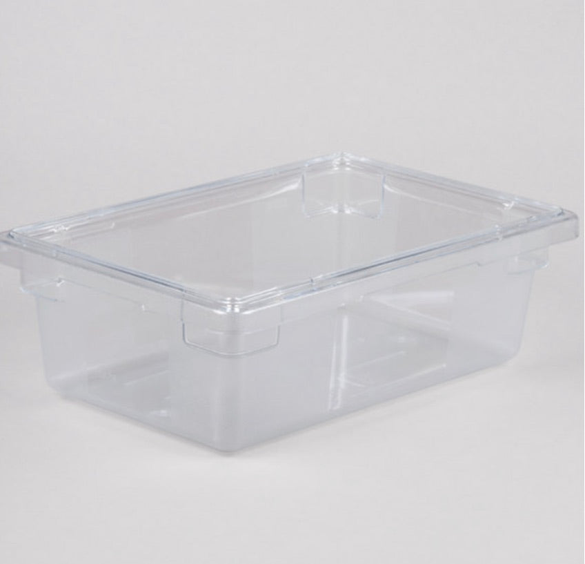 [Used} Rubberrmaid Clear Storage Food Box- 18x12x6