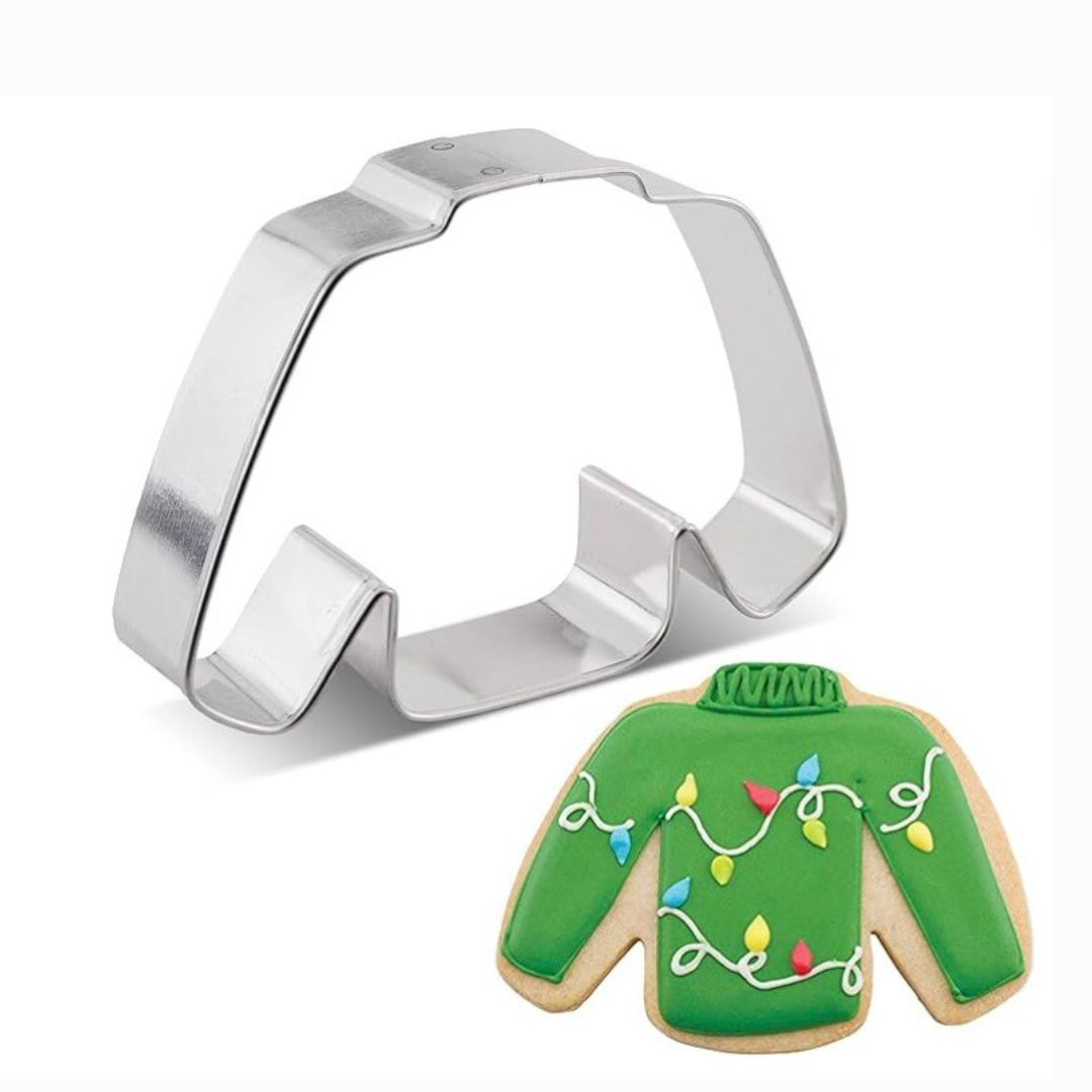 Ugly Christmas Sweater Cookie Cutter 4.25"