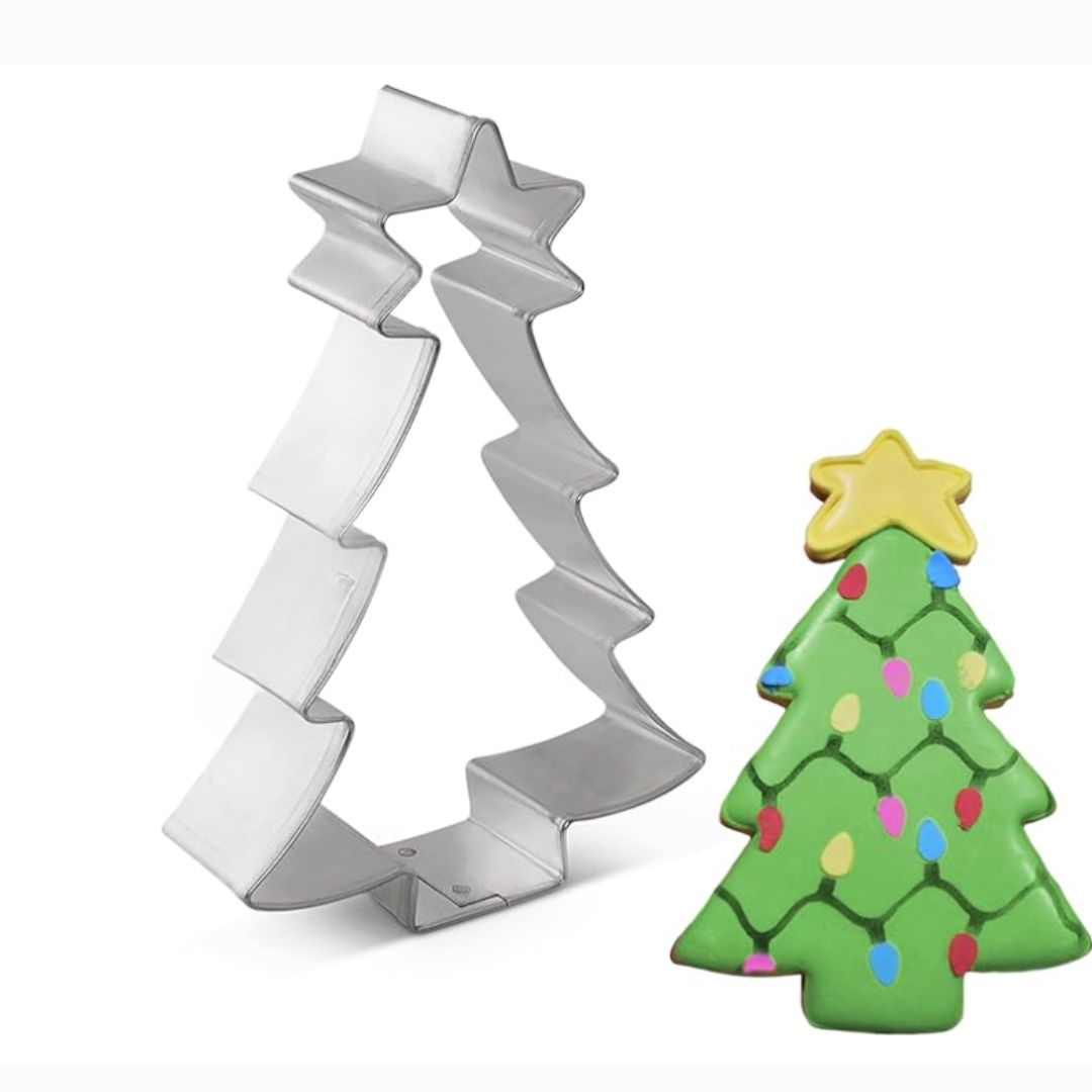 Christmas Tree with Star Cookie Cutter, 4.5"